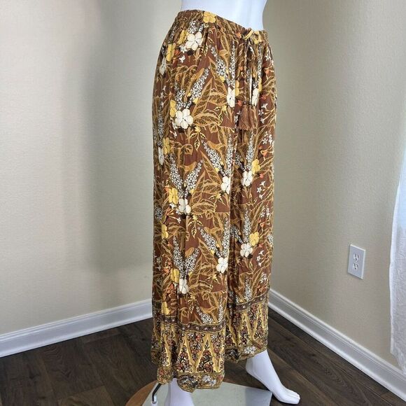 Spell & The Gypsy Collective Women's Size M Bianca Floral Wide Leg Pull On Pants - Picture 10 of 15